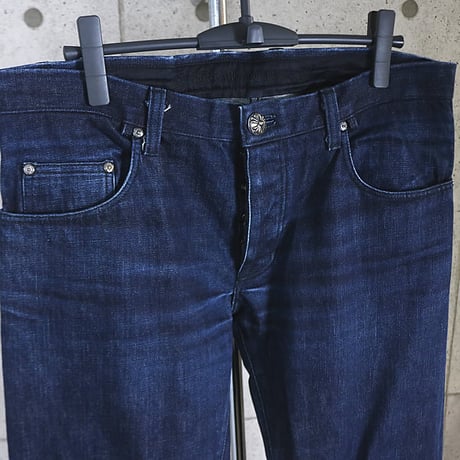 Chrome Hearts Old Cross Horseshoe Button Denim Jeans #31540