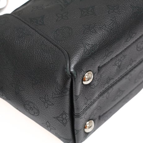 Louis Vuitton Hina PM Handbag Monogram Mahina Black M54350 #75746