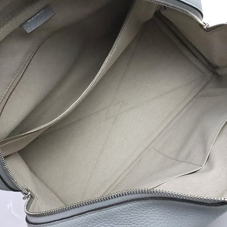 HERMES Victoria 35 Handbag Taurillon Clemence Bleu Glacier #19754