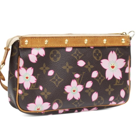 Louis Vuitton x Murakami Pochette Accessory Pouch Monogram Cherry Blossom M92006 #76146