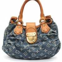 Louis Vuitton Pleaty Handbag Monogram Denim M95020 #76242