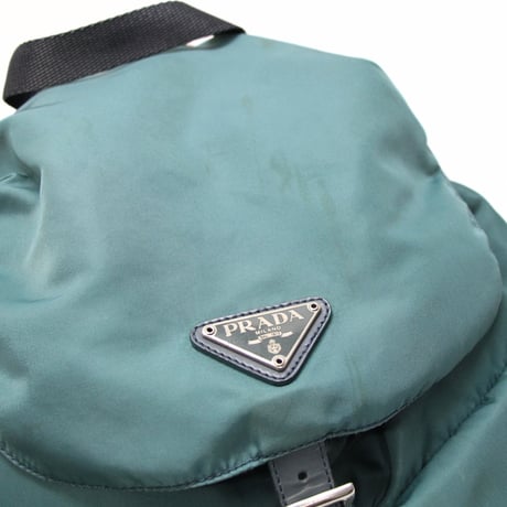 PRADA Backpack Nylon Emerald Green #76413