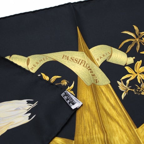HERMES Carre 90 Silk 100% Scarf Stole "PASSIFL ORES" #76427