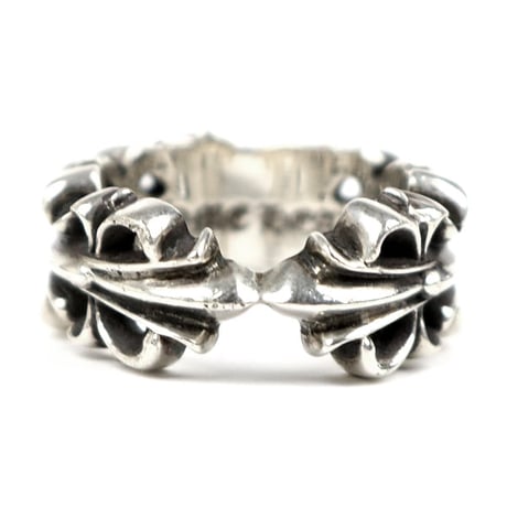 Chrome Hearts Double Floral Heart Ring #31864