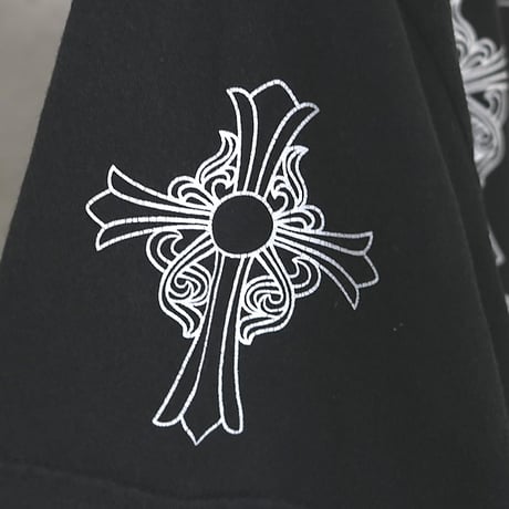 Chrome Hearts Small CH Cross Horseshoe Graphic T-Shirt Black #31694