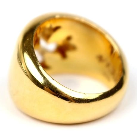 Chrome Hearts 22K Negative Space CH Plus Ring #104774