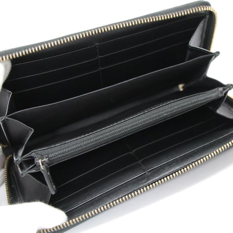 GUCCI Zip-around Wallet Guccissima Leather Black #76471