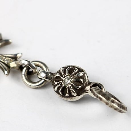 Chrome Hearts 1 Ball Tiny CH Cross Charm Pavé Diamonds #103890