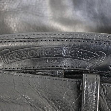 Chrome Hearts Vintage Old Fleur Knee 5-Pocket Leather Pants #30932