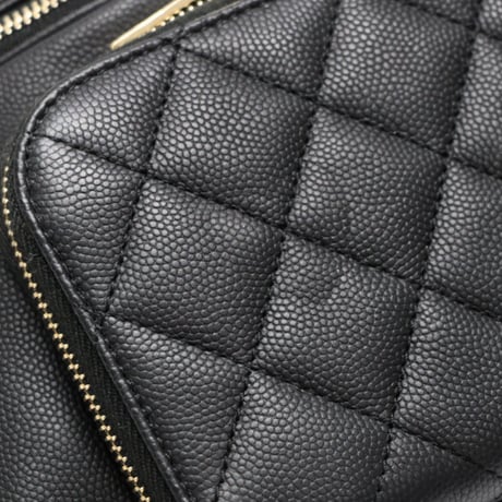 CHANEL Business Affinity Waist Bag Quilted Caviar Black #76817