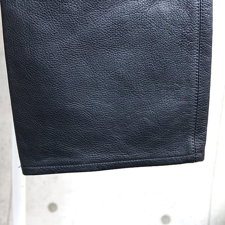 Chrome Hearts Vintage Old Fleur Knee 5-Pocket Leather Pants #30932