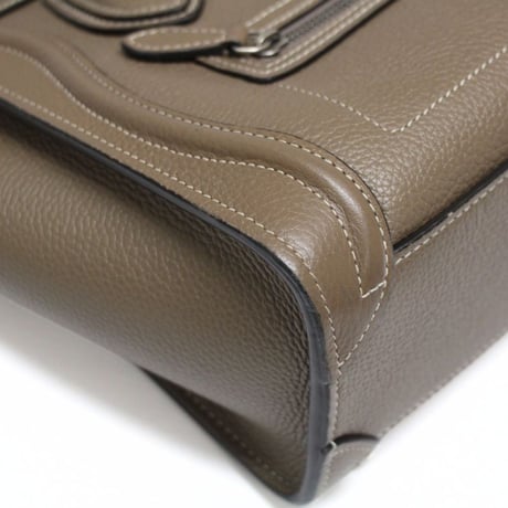 CELINE Nano Luggage Tote Bag Leather Souris #75601