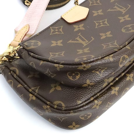 Louis Vuitton Multi Pochette Accessoires Handbag Monogram Canvas Pink M44840 #19526