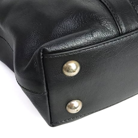 PRADA Tote Bag Leather Black #20046