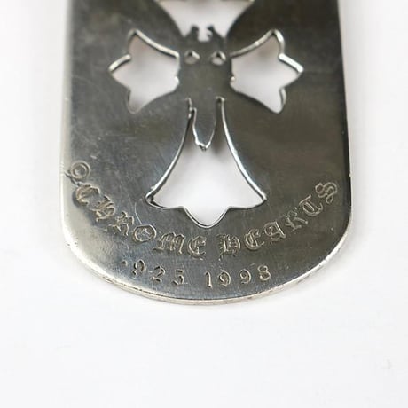Chrome Hearts Large Cutout Cross Dagger Dog Tag Pendant #103889