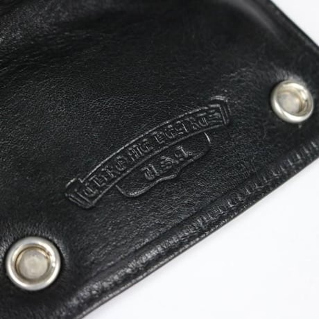 Chrome Hearts Cross Button Leather Key Case #104314
