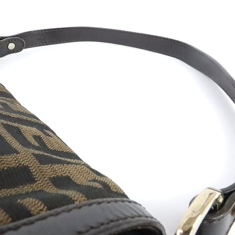 FENDI Chef Shoulder Bag Zucca Canvas ＃19853