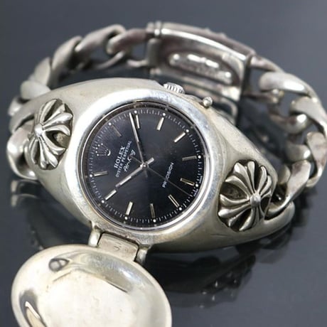 【\4,499,900】Chrome Hearts Rolex Air King Old CHX Covered ID Classic Chain ＃31076