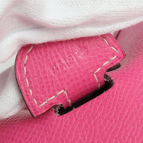 HERMES Evelyne III PM Shoulder Bag Epsom Leather Rose Tyrien #19666