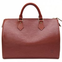 Louis Vuitton Speedy 30 Handbag Epi Leather Brown M43003 #76185
