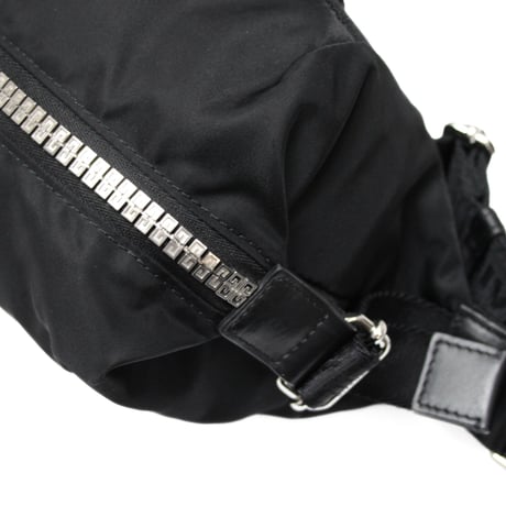 GIVENCHY Crossbody Bag Nylon Leather Black ＃76184