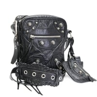 Balenciaga Le Cagole Crossbody Bag Leather Black #76214
