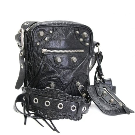 Balenciaga Le Cagole Crossbody Bag Leather Black #76214