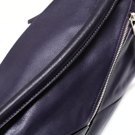 LOEWE Medium Puzzle Bag Leather Purple #75589