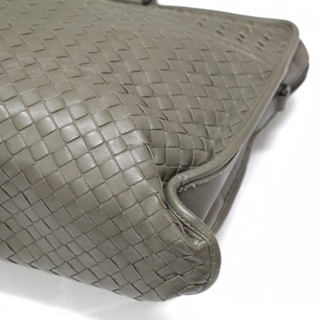 BOTTEGA VENETA Briefcase Intrecciato Leather Greige #75944