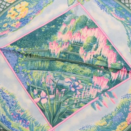 HERMES Carre 90 Silk 100% Scarf Stole "GIVERNY" #76513