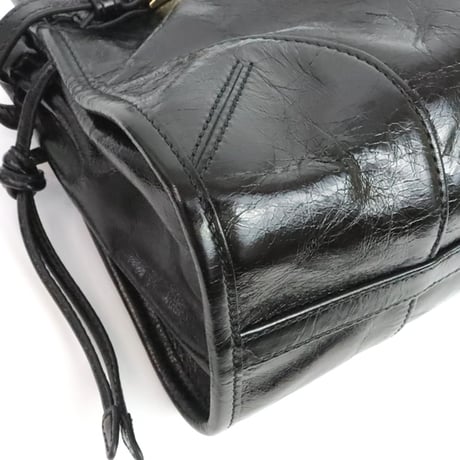 PRADA Medium Bonnie Handbag Leather Black 1BA426 #19809