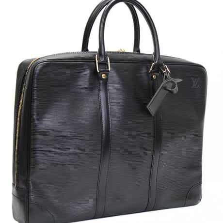 Louis Vuitton Porte-Documents Voyage Briefcase Epi Leather Black M54472 #76782