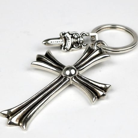 Chrome Hearts Large Cross Split Dagger Keyring #31431