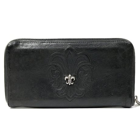 Chrome Hearts REC F ZIP #2 Flare Round Zipper Wallet #104788