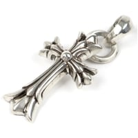 Chrome Hearts Double CH Cross With Bail Pendant #31551