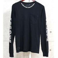 Chrome Hearts Neck Logo Old English Long Sleeve T-Shirt #31720