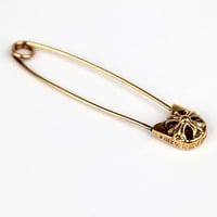 Chrome Hearts 22K Safety Pin Large Pendant #31446