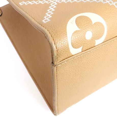 Louis Vuitton OnTheGo MM Tote Bag Monogram Empreinte Broderie Anglaise Creme M46015 #19897