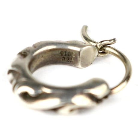 CHROME HEARTS Tiny Scroll Hoop Earring #104930