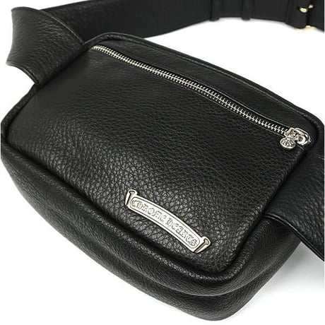 Chrome Hearts Brand New Strap On Leather Body Bag #104222