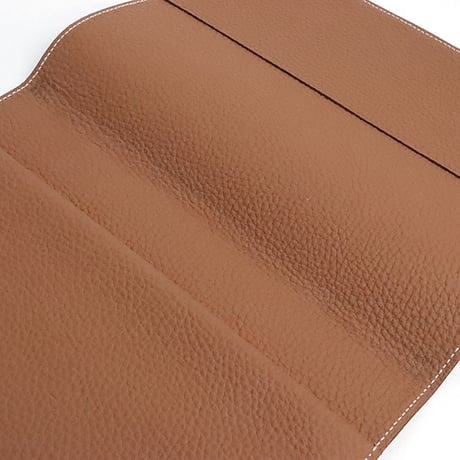 HERMES EA Zip Notebook Cover Togo Leather Gold ＃19519