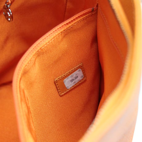 CHANEL CC Logo Tote Bag Caviar Orange ＃75770