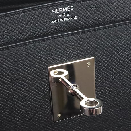 HERMES Kelly depeches 36 Briefcase Swift Leather Black #20166