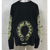 Chrome Hearts Brand New Horseshoe Pocket Long Sleeve T-Shirt Black #103795