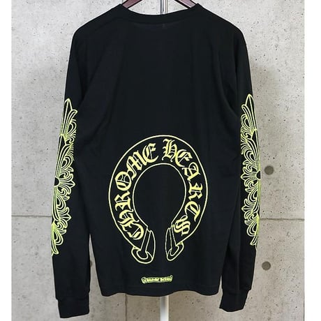 Chrome Hearts Brand New Horseshoe Pocket Long Sleeve T-Shirt Black #103795