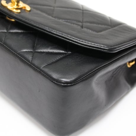 CHANEL Diana 22 Small Flap Bag Quilted Lambskin Black ＃75471