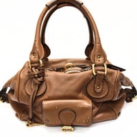 Chloe Mini Paddington Handbag Leather Brown #75693