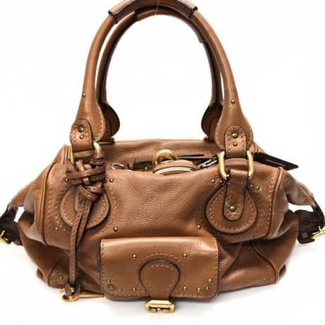 Chloe Mini Paddington Handbag Leather Brown #75693