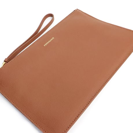 Salvatore Ferragamo Medium Studio Soft Bag Leather Cognac Brown #19554