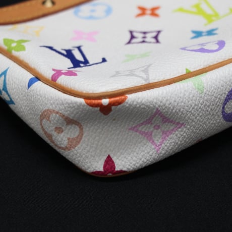 Louis Vuitton x Murakami Pochette Accessory Pouch Monogram Multicolor White M92649 #75467